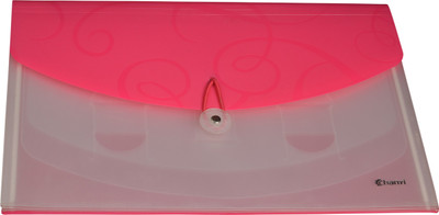

My Creations Plastic 4 Pocket Expandable File(Set Of 1, Red)