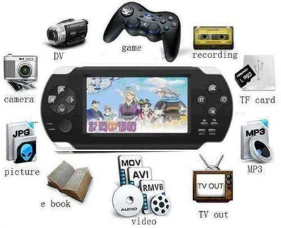 

Goyal Traders GL2017(1000) PB 4GB with 10000 GAMES MP3/MP4 CAMERA 4 Gb GB with CAR RACING,SHOOTING, ACTION GAMES ,ARCADE,SHOOTING ,WRESTLING,SPORTS(Black)