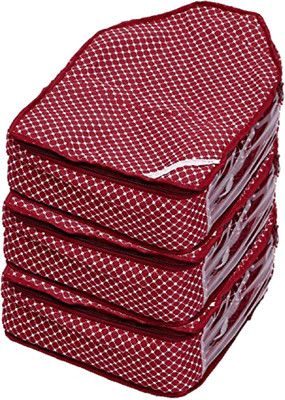

Kuber Industries Designer Blouse Cover In Maroon Cotton Fabric Set of 3 Pcs COMBVASCO10(Maroon)