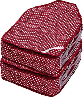 

Kuber Industries Designer Blouse Cover In Maroon Cotton Fabric Set of 2 Pcs COMBVASCO09(Maroon)