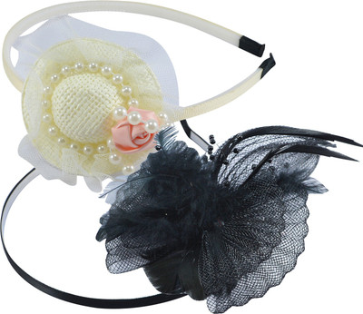 

Saamarth Impex Hair Buckle Head Flower Bow, Product Kind, Hair Accessories, Headwear Set Of 2 Piece Head Band(Multicolor)