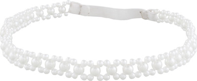 

Aarushi creations pearl tiara Hair Band(White)