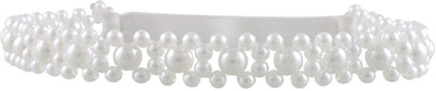 

Aarushi creations pearl tiara Head Band, Hair Band(White)