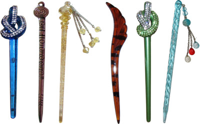 

surprise Combo of Multi Color Juda Sticks Bun Stick(Multicolor)