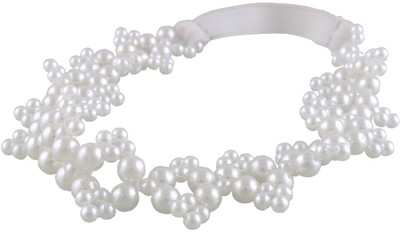 

Aarushi creations pearl tiara Hair Band(White)