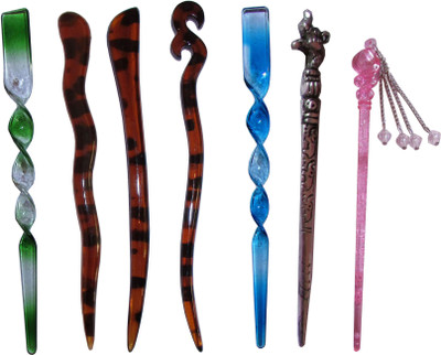 

U & ME US Combo of Multi Color Juda Sticks Bun Stick(Multicolor)