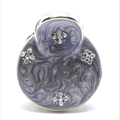 

M K Designs Hair clutcher with Meenakari art Grey Color Hair Claw, Hair Clip(Grey)
