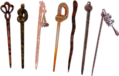 

loi Combo of Multi Color Juda Sticks Bun Stick(Multicolor)