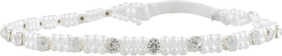 

Aarushi creations diamond and pearl tiara Head Band, Hair Band(White)