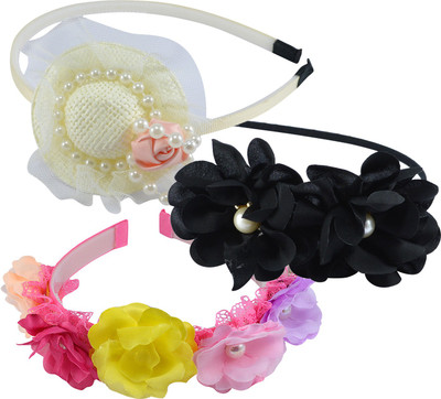 

Saamarth Impex Blinking Lighting Hair Band , Fashion Accessories Multi Color Headband, Hair Accessory, Girl Headband 3 Piece Set Head Band(Multicolor)