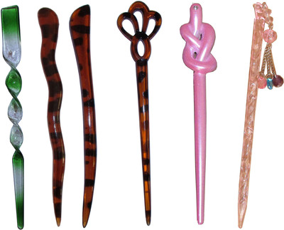 

Gossip Combo of Multi Color Juda Sticks Bun Stick(Multicolor)
