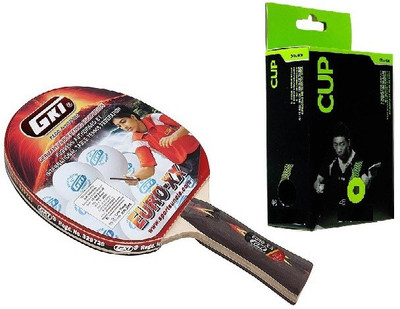 

GKI Combo of two- one 'Euro X X' Table tennis and one Box of Ping Pong ball (Pack of 6)- Table Tennis Kit