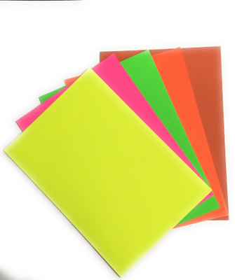 

SpecialMe Merakii Neon Unruled A4 Coloured Paper(Set of 1, neon)