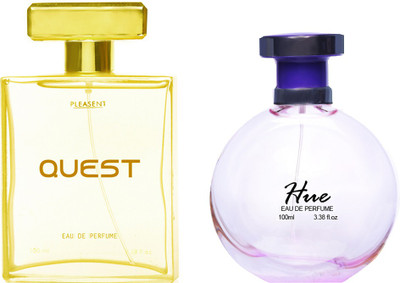 

Pleasent Perfumes QUEST & HUE COMBO Eau de Parfum - 200 ml(For Men & Women)