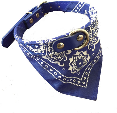 

101Lives Blue Bandanna style Dog & Cat Everyday Collar(, Blue