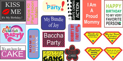 

SYGA Photo Booth Props Photo Booth Board(Birthday, Party)