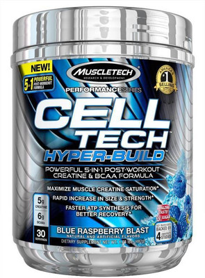 

Muscletech Performance Series Cell Tech Hyper-build BCAA(482 g, Blue Raspberry Blast)