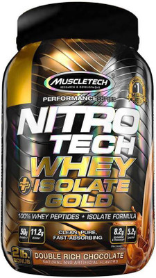 

Muscletech Performance Series Nitro Tech Isolate Gold Plus Whey Protein(907 g, Double Rich Chocolate)