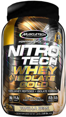 

Muscletech Performance Series Nitro Tech Isolate Gold Plus Whey Protein(907 g, Vanilla Bean)