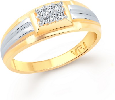 VIGHNAHARTA Nice Look Alloy Cubic Zirconia Gold Plated Ring