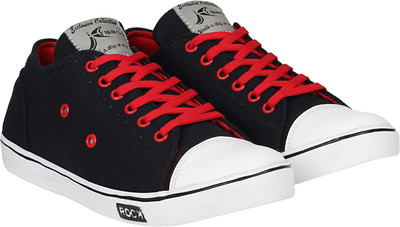 

Kraasa NewStyle Canvas Sneakers For Men(Black, Red