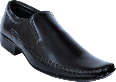 

RICH FIELD Genuine Softy Leather Slip On For Men(Black