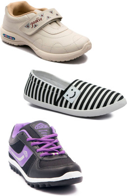 

Asian Women Casual & Running Shoes Combo Pack of 3 Casuals For Women(Multicolor
