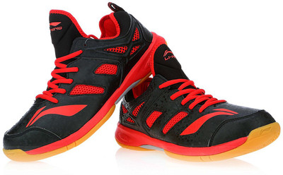 

Li-Ning Brio Non Marking Indoor Court Badminton Shoes For Men(Black, Red