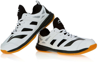 

Li-Ning Brio Non Marking Indoor Court Badminton Shoes For Men(White, Black