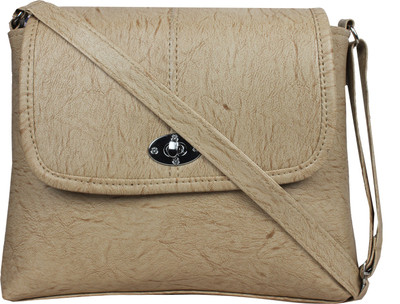 

ABHEER Women Casual Beige PU Sling Bag