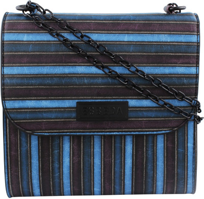 

ESBEDA Women Casual Blue, Black PU Sling Bag, Black;blue