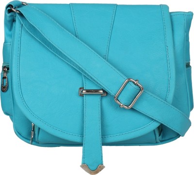 

Easy Dealss Women Casual Blue PU Sling Bag