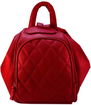 

V Fashion Girls Casual Red PU Hand-held Bag
