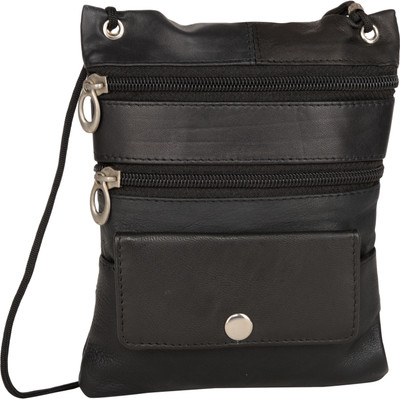 

Aspen Leather Men & Women Casual Black Genuine Leather Shoulder Bag