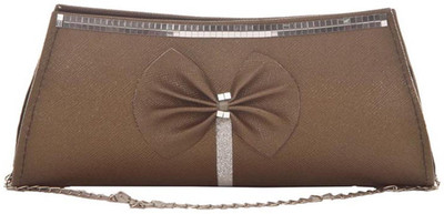 

Aliado Women Evening/Party Brown Leatherette Sling Bag