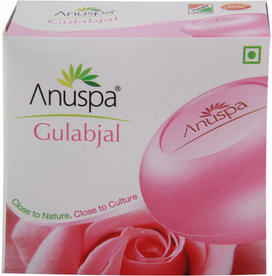 

Anuspa Herbal Gulabjal 125 gm Bathing Soap for toning and hydrating(125 g, Pack of 2)