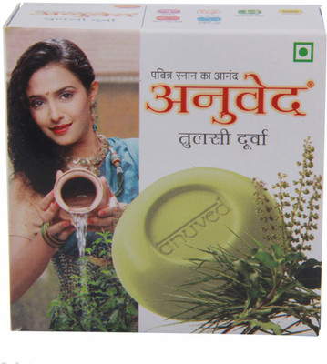 

Anuved Herbal Tulsi Durva 125 gm Bathing Soap For Detoxifying Skin(125 g, Pack of 2)