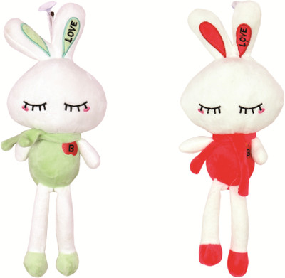 

Skylofts Cute 20cm Rabbit Animal Soft Toys with Easter Bunny Combo for Boys & Girls( Pack of 2) - 21 cm(Multicolor)