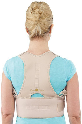 

Simxen Royal Posture Back Support Brace - Corrects Slouching And Eases Pain for Back, Shoulder, Sore Muscles. Back Support(Beige