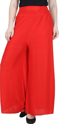 Broadstar Regular Fit Women Red Trousers