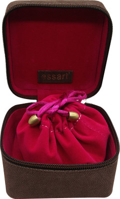 

Essart Faux Leather suede finish 9.25cm x 9.25xm x 6.50cm long cubic shaped vanity /Jewellery/Earring Box with zipp closure - 1603-Brown Makeup and Jewellery Vanity Box(Brown)