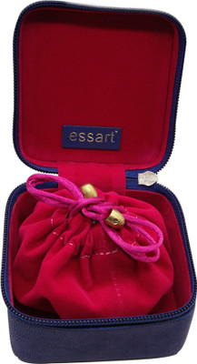 

Essart Faux Leather suede finish 9.25cm x 9.25xm x 6.50cm long cubic shaped vanity /Jewellery/Earring Box with zipp closure - 1603-Blue Makeup and Jewellery Vanity Box(Blue)