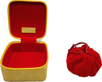 

Essart Faux Leather suede finish 9.25cm x 9.25xm x 6.50cm long cubic shaped vanity /Jewellery/Earring Box with zipp closure - 1603-Yellow Makeup and Jewellery Vanity Box(Yellow)