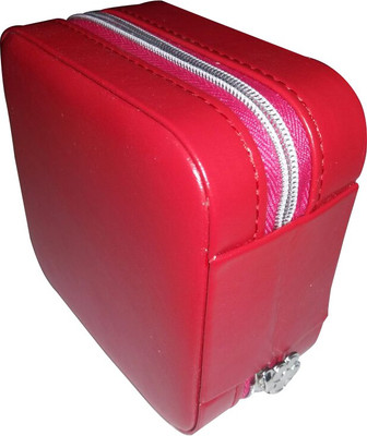 

B&B LABELS Travel Jewelry Box For Earrings Jewelry Box Vanity Box(Red, Pink)