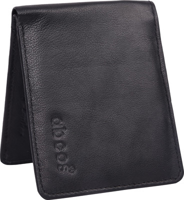 

abcos Men Black Genuine Leather Wallet(6 Card Slots)