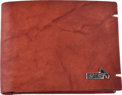 

Pink Bird Men Tan Genuine Leather Wallet(4 Card Slots)