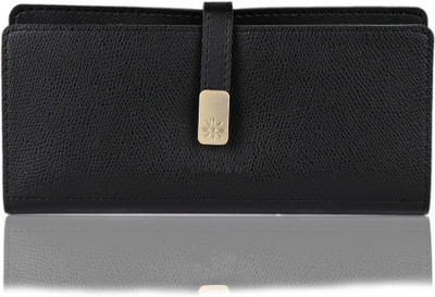 

iSweven Girls Black Artificial Leather Wallet(11 Card Slots)