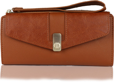 

iSweven Girls Tan Artificial Leather Wallet(10 Card Slots)