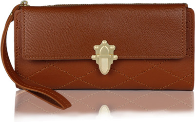 

iSweven Girls Tan Artificial Leather Wallet(10 Card Slots)