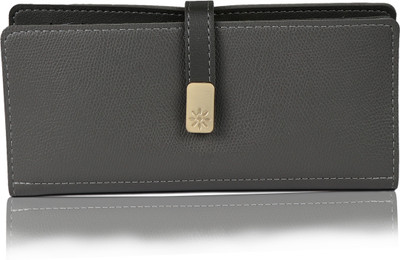 

iSweven Girls Grey Artificial Leather Wallet(11 Card Slots)